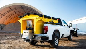 SnowEx Renegade P220A, 2.2 Cu. Yd., Auger Driven Poly Hopper Spreader